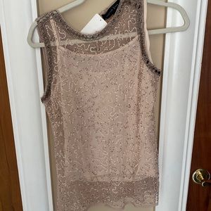 Mesh beaded top